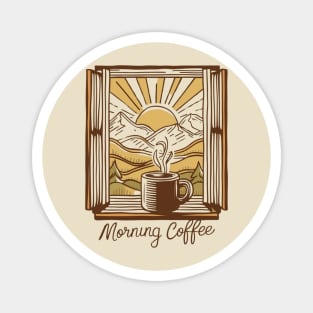 mornings are for coffee and contemplation Magnet